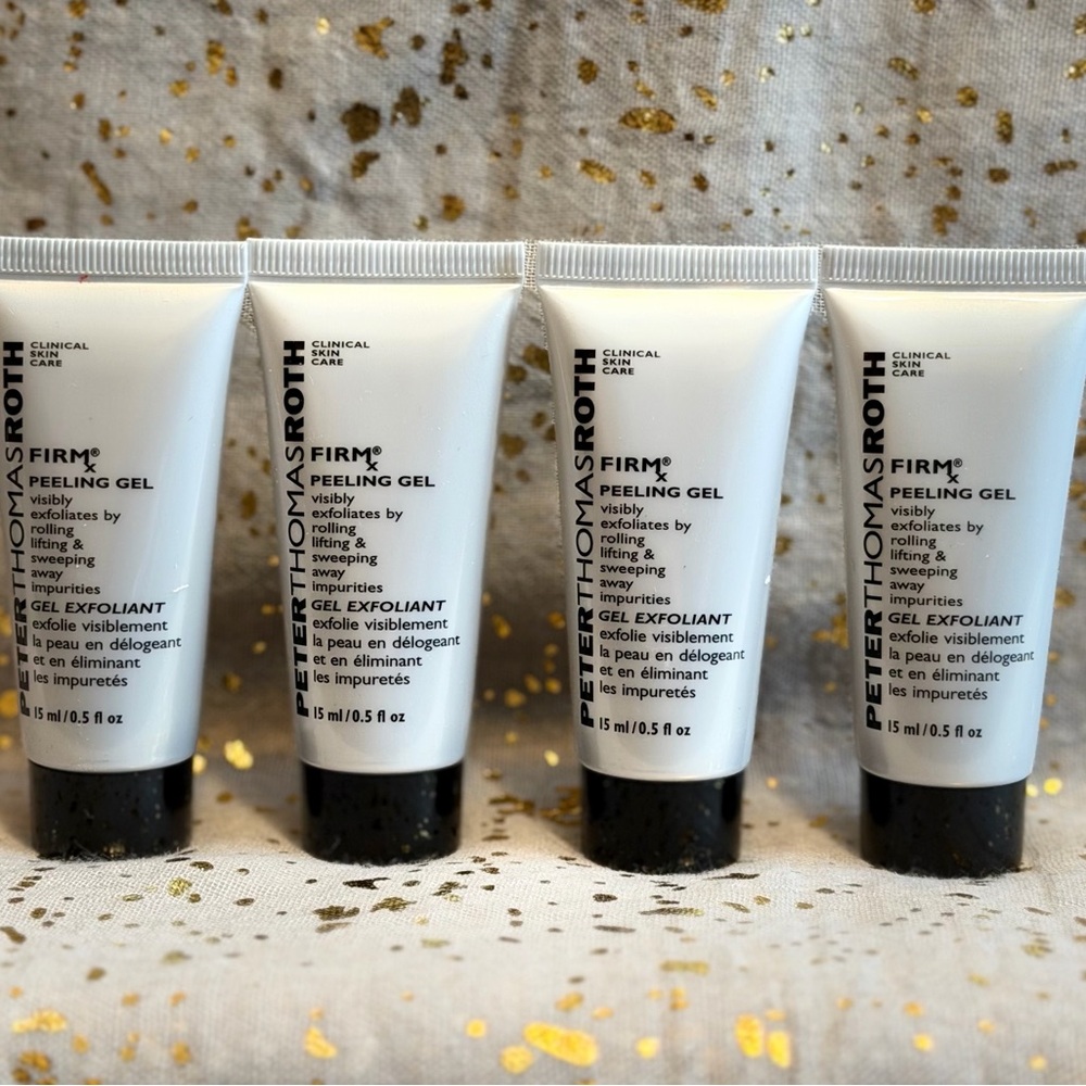 4x~Peter Thomas Roth~FIRM~Peeling Gel~15ml/0.5 fl oz each~Travel Size~NWOB~